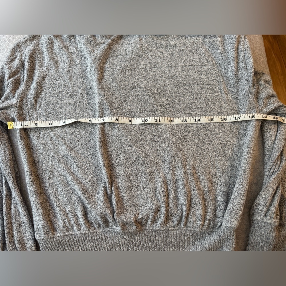 Anthropologie Gray V-Neck Sweater - Picture 4 of 5